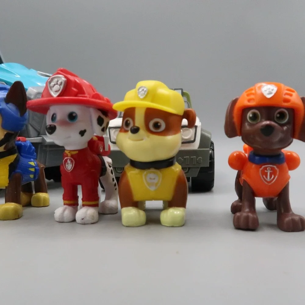 Paw Patrol Rex Vehicle & Figures Everest Zuma Skye Rubble Chase Marshall‎ Lot